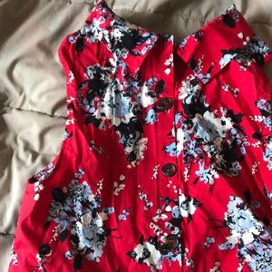 Floral Button Down Blouse (NWT)